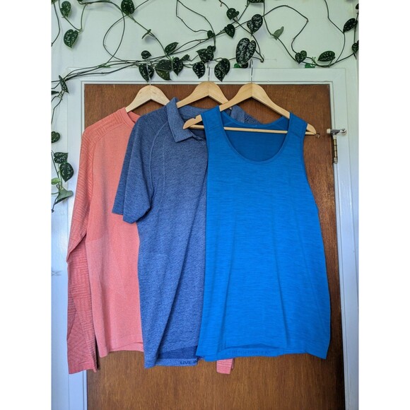 Lululemon XL Mens Shirts Lot of 3 Metal Vent Tech Polo Workout Athletic Tops - Picture 1 of 12